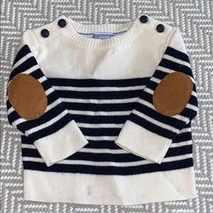 Jacadi navy and cream striped sweater 6m